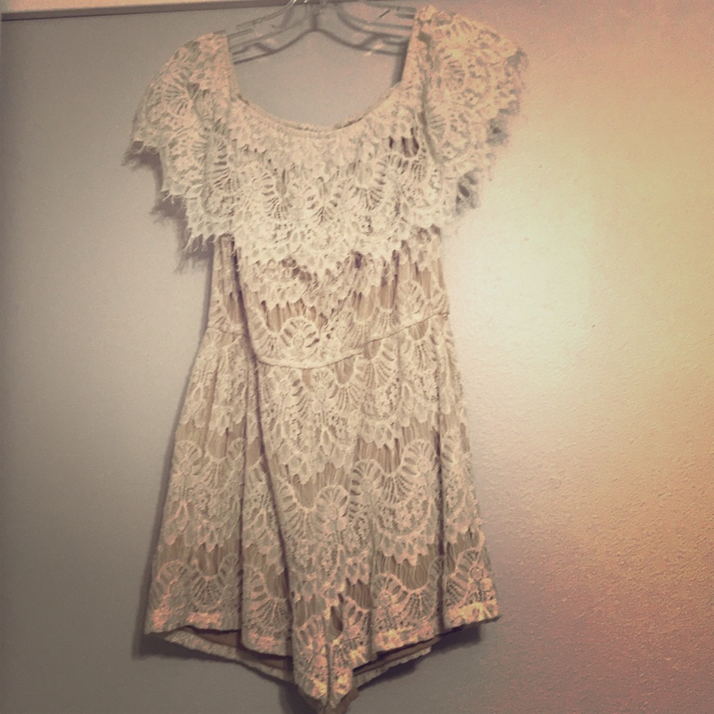 Adorable off the shoulder romper